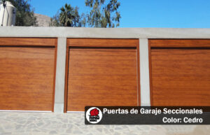 Tipos de puertas de garaje seccionales