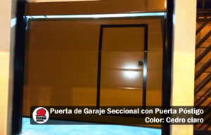 Tipos de puertas de garaje seccionales con puerta pórtigo
